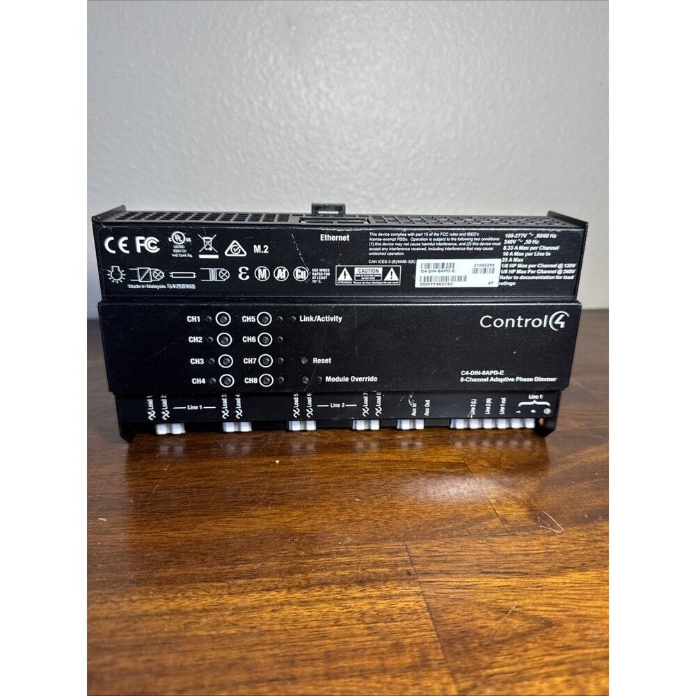 Control4 C4-DIN-8APD-E 8-Channel Adaptive Phase Dimmer